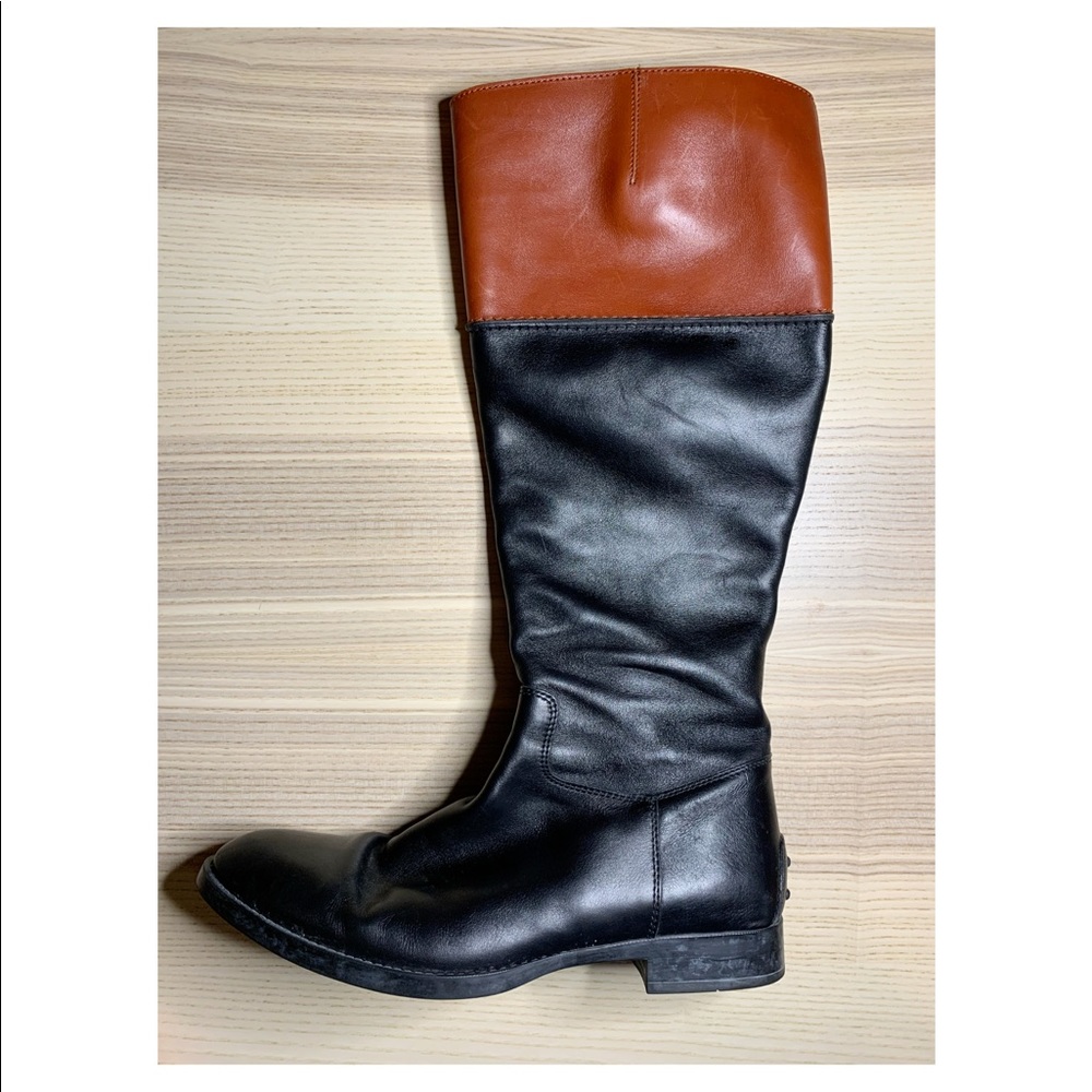 TOD’S Two Tone Leather Riding Boots
